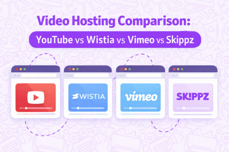 Video Hosting Comparison: YouTube vs Wistia, Vimeo & Skippz