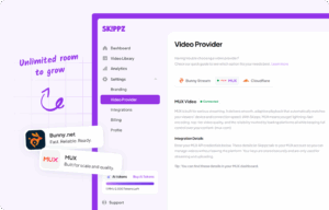From above crop female browsing and watching video of BYOK video hosting woman in VR headset on netbook